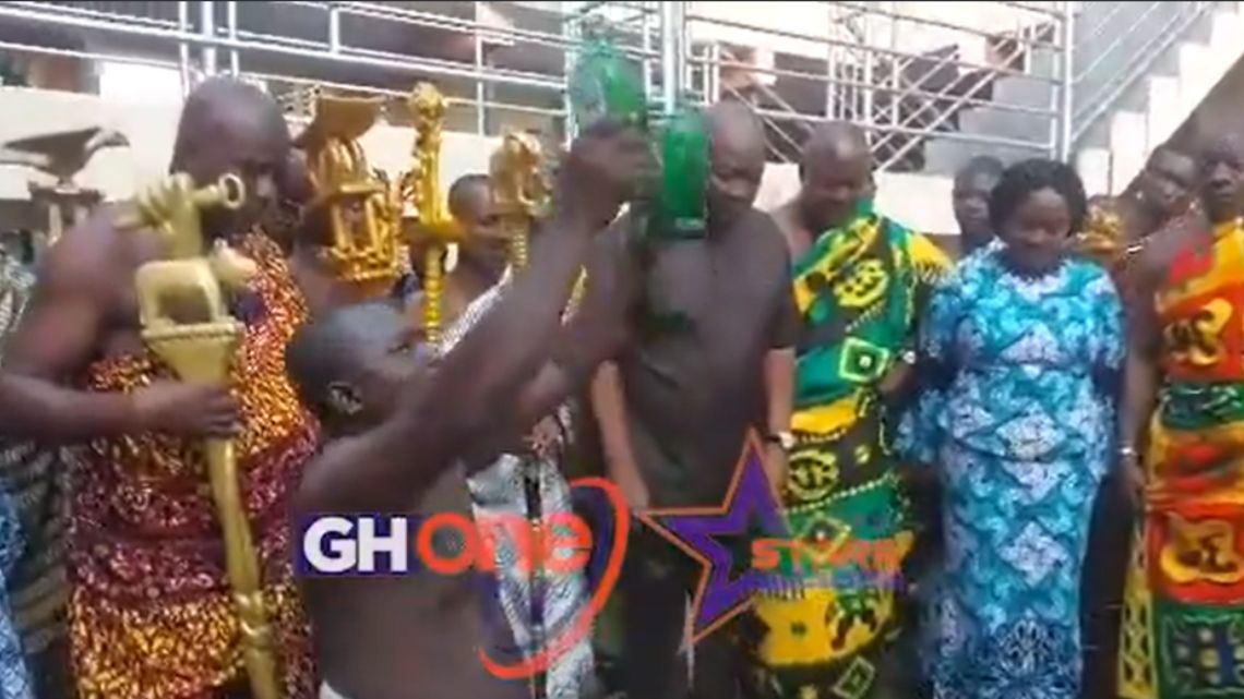 C/R: Chief pours libation for Mahama, Jane Naana’s victory in 2024 elections