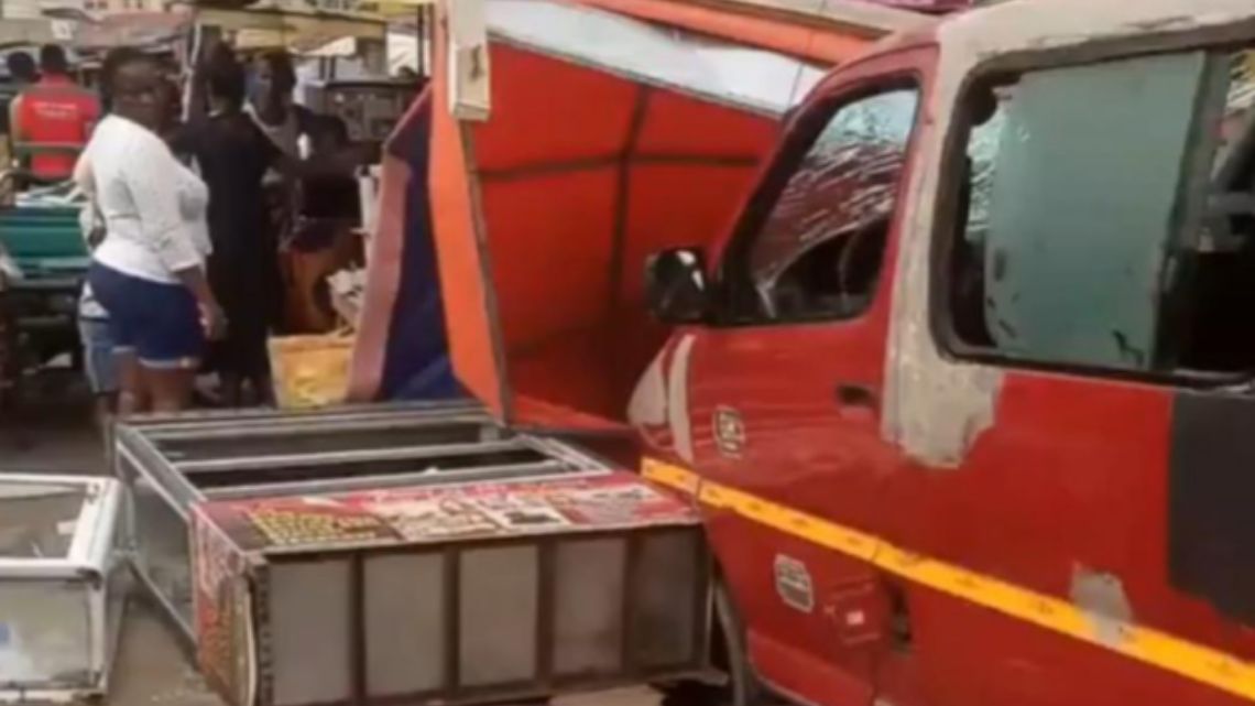 ‘Trotro’ rams into Mallam Junction traders, 3 feared dead