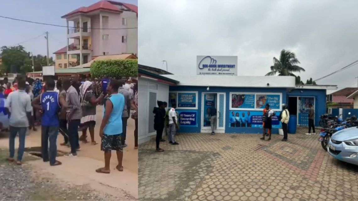 Customers of Dek-Nock Investments panic, march to facility’s premises after closure by BoG
