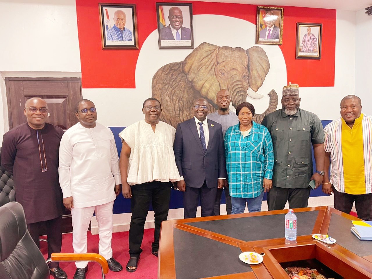 Bawumia presents Napo to NPP national officers as his running mate for 2024 elections
