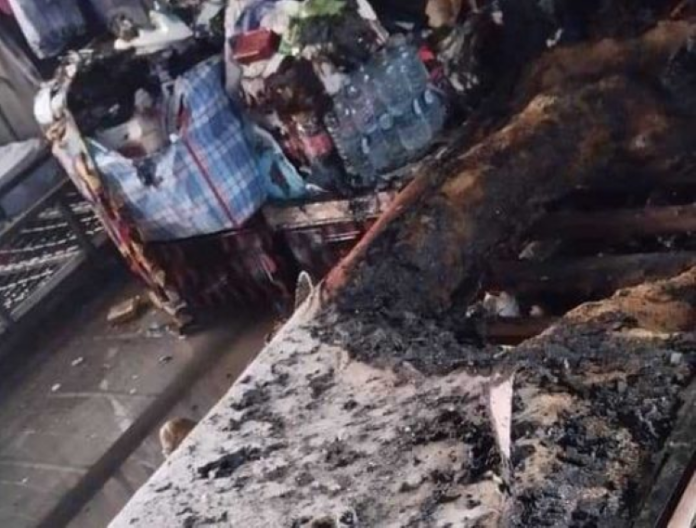 Dormitory block at Ahantaman Girls destroyed by fire