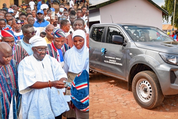 Bawumia honours late Gwollu Chief’s request, donates vehicle to Hilla Limann SHS