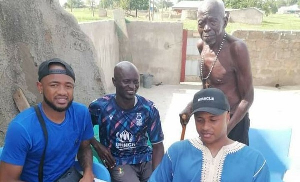Photos: Jordan, Dede Ayew visit their hometown