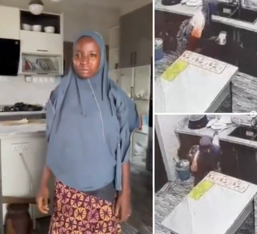 Maid caught on CCTV urinating into employer’s cup