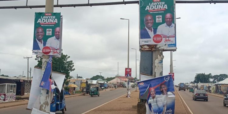 Tamale South NPP leadership accuses NDC members of destroying their posters