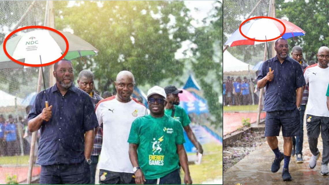 FACT-CHECK: Picture of NAPO holding NDC-branded umbrella at a public event doctored