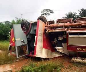 Seven firefighters sustain injuries in  accident at Kade