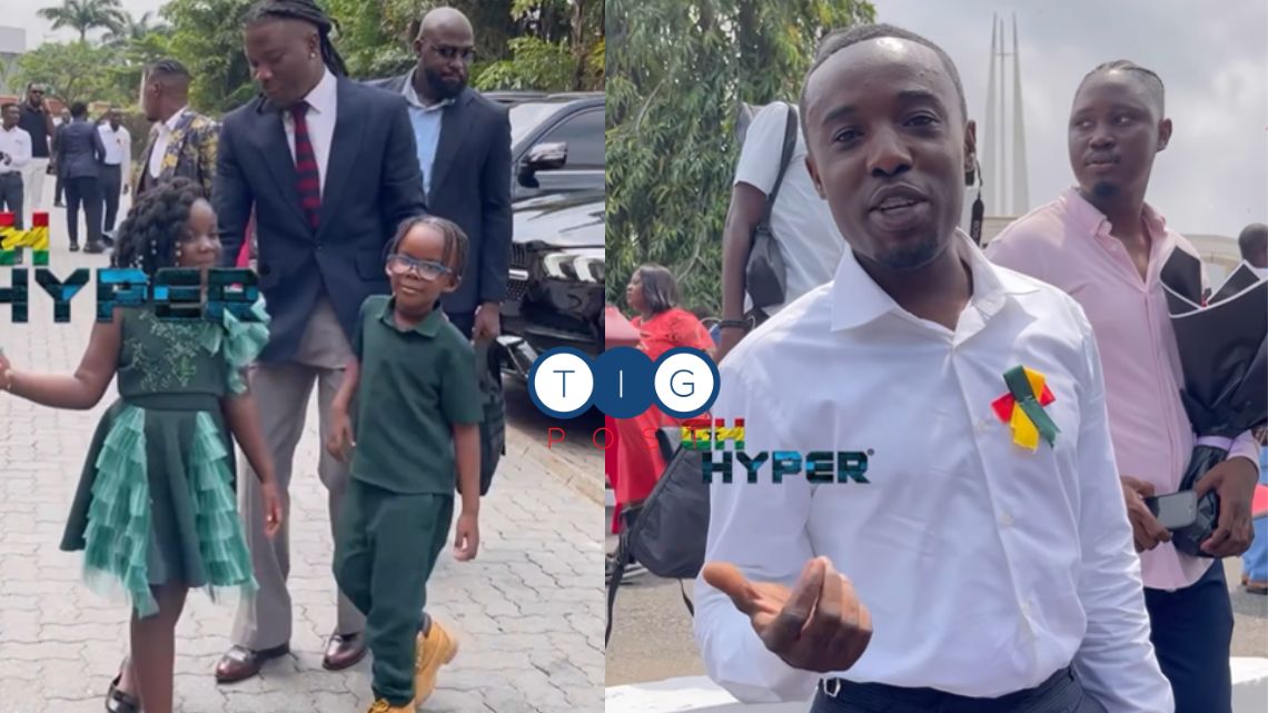 Criss Waddle spotted in attendance at Stonebwoy’s graduation