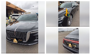 Video: Check out Otumfuo’s rare luxurious Chinese-made Hongqi H9
