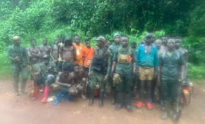 30 illegal miners arrested by Forestry Commission at Tarkwa