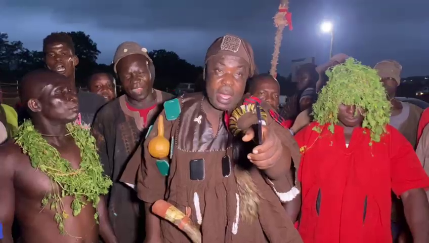 Video: Sokode warriors revoke a purported curse imposed on UHAS authorities in Volta Region