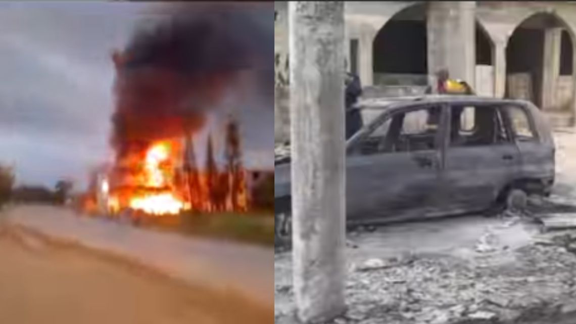 Filling station at Bogoso catches fire; several properties destroyed