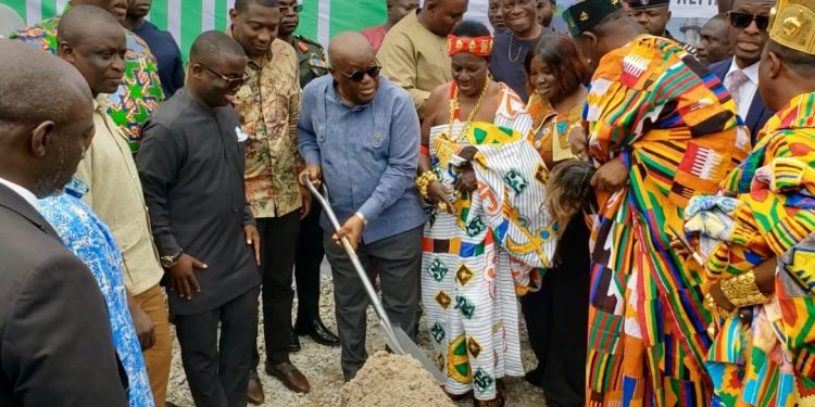 Phase-One of Jomoro Petroleum Hub project officially launched by Akufo-Addo