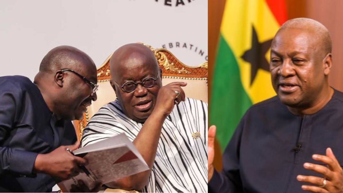 Subject yourselves to scrutiny like I have – Mahama to Akufo-Addo, Bawumia