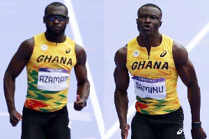 Video: Ghana’s Azamati, Saminu in semi-final of Olympics 100m race