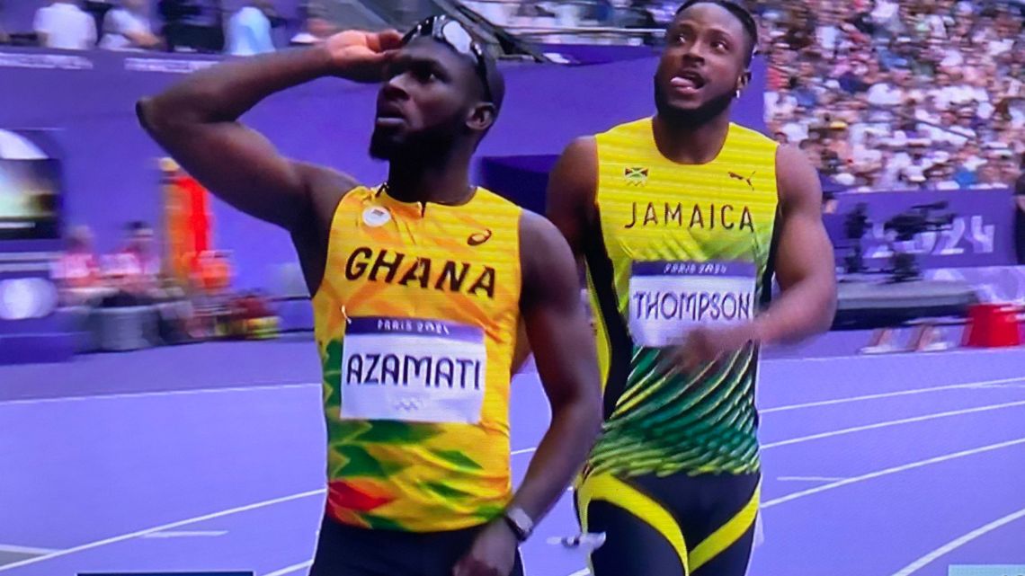 Azamati, Saminu advance to men’s 100m semifinals in Paris 2024 Olympics