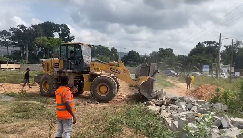 Unauthorized structures in Dodowa Forest pulled down by REGSEC