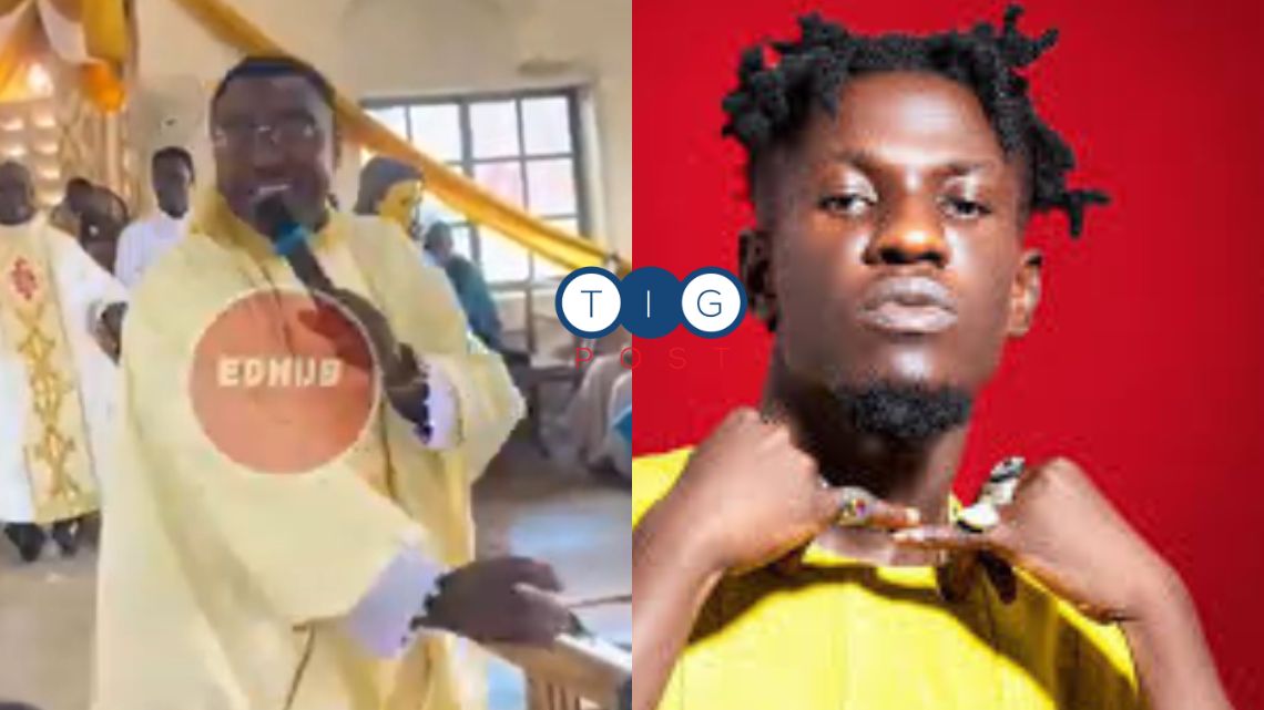 Video: Catholic Priest performs King Paluta’s ‘Aseda’ song word-for-word