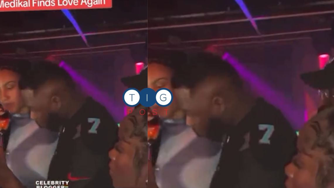 Video: Medikal spotted with mystery woman after his split from Fella Makafui