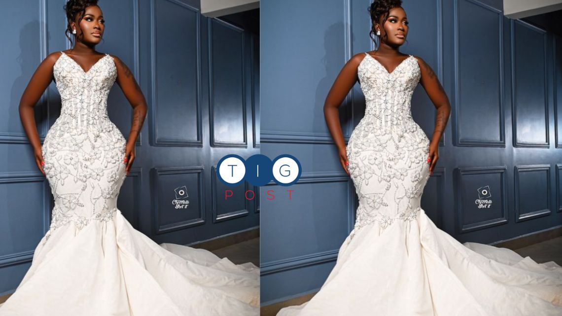 Check out Fella Makafui’s stunning look in a wedding gown