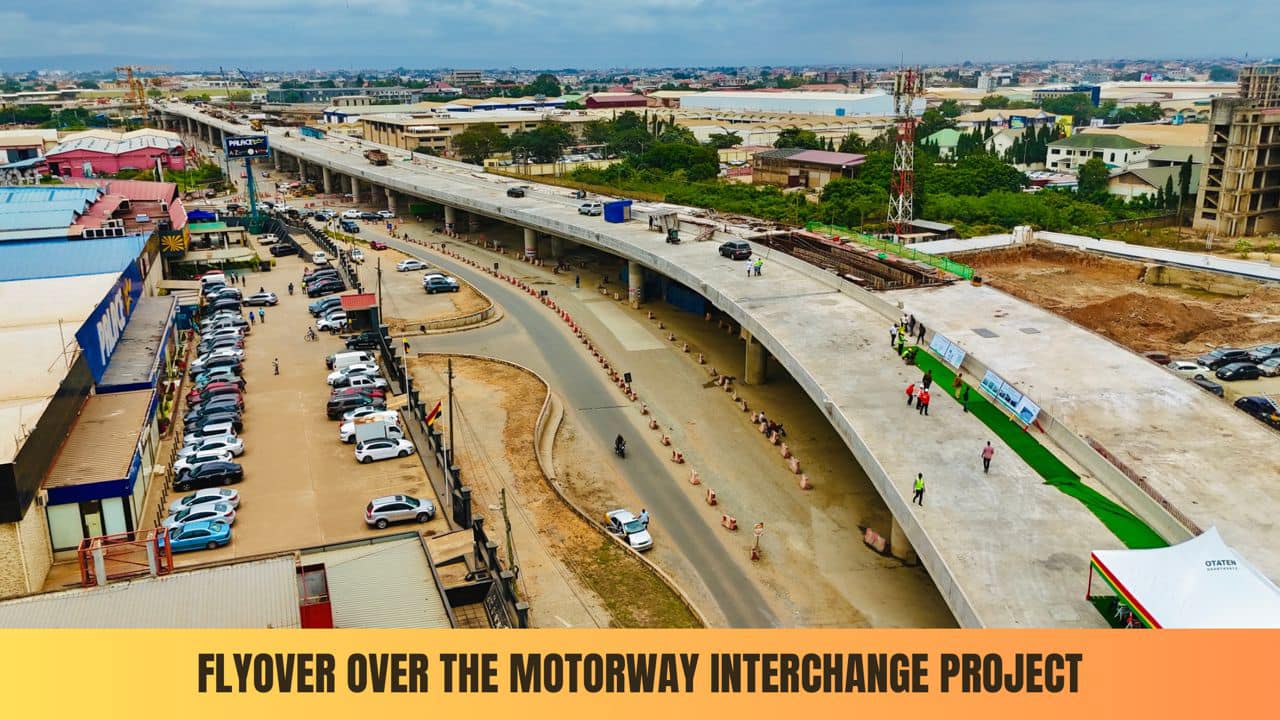 Flyover over Motorway Interchange 92% complete – Roads Ministry