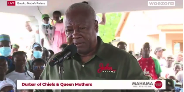 Mahama supports Bawku Naba’s request for a new region from Upper East region