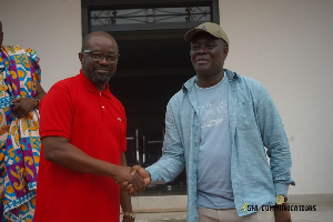 Kurt Okraku visits Dormaahene to discuss progress of Ghana football