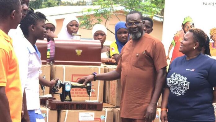 World Vision provides sewing machines to over 50 youth in Kadjebi