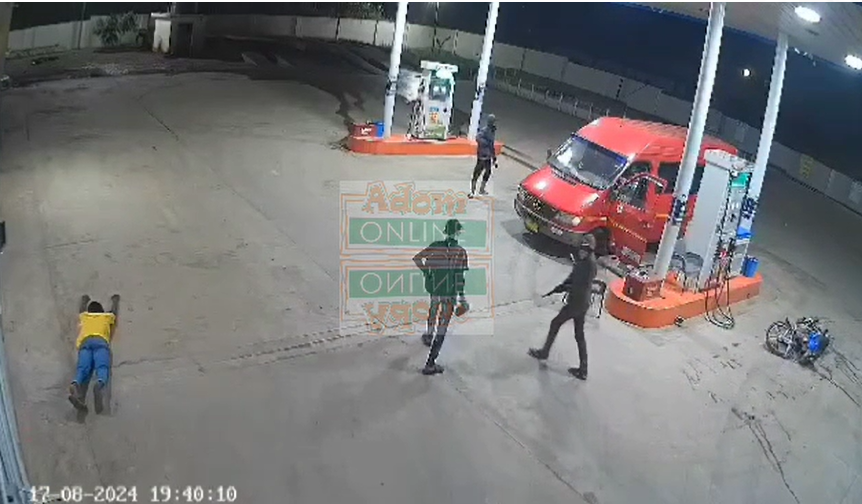 Armed Robbers storm filling station in Gomoa Dominase Junction, bolts with GHC3,392