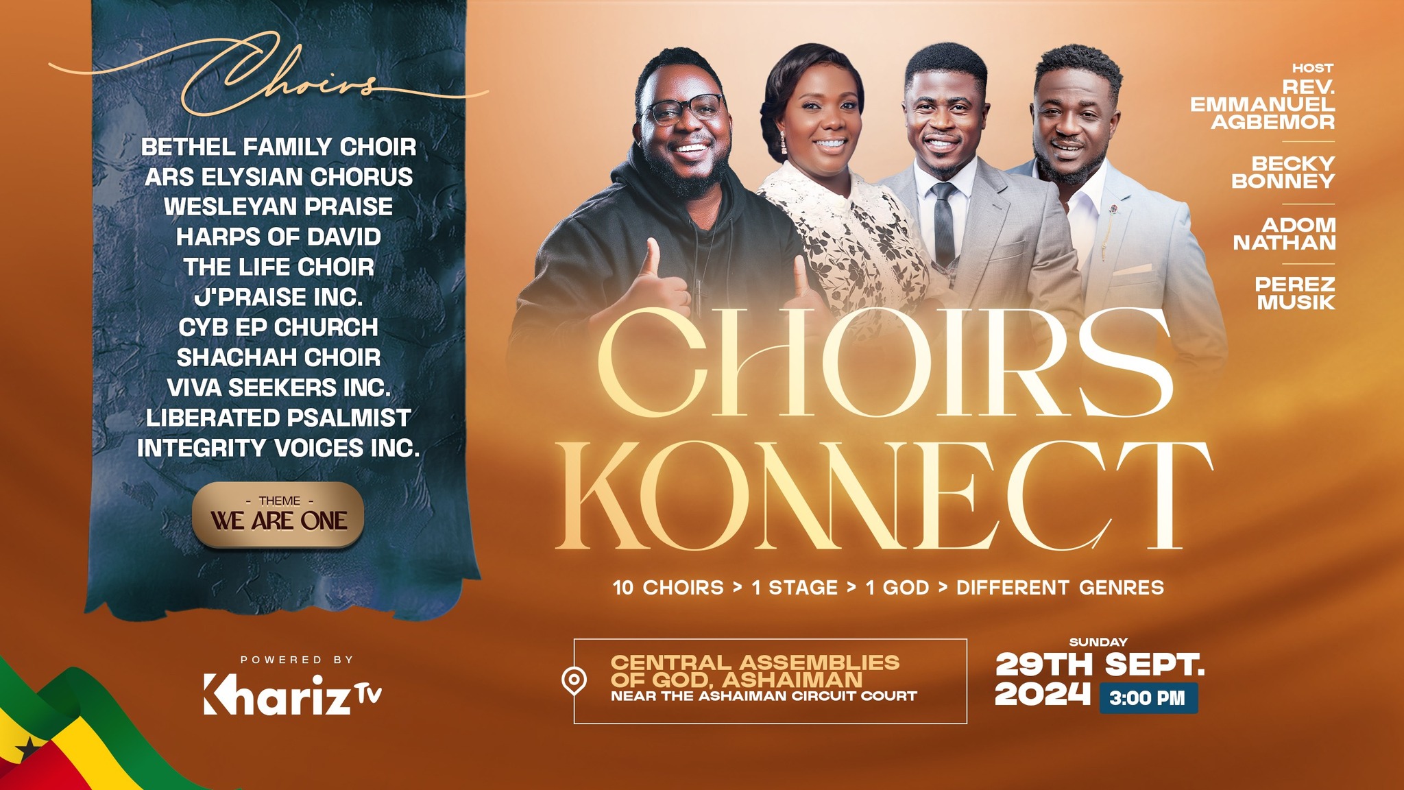 Perez Musik, others to make appearance at Choirs Konnect