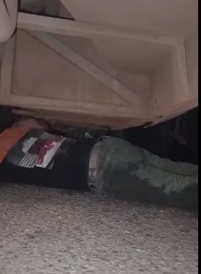 Firefighter singlehandedly douses VIP bus that caught fire at Bole