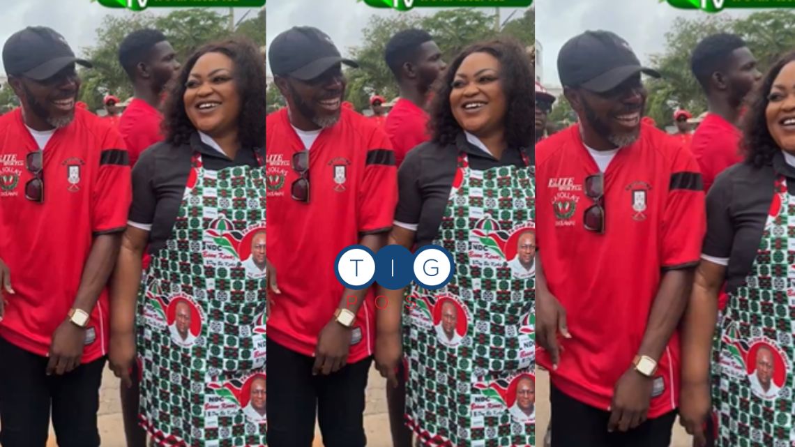 Kumawood stars Big Akwes, Elorm Aba, and others join NDC #EnoughIsEnoughDemo against EC