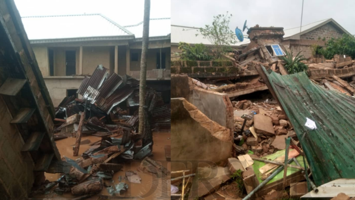 Students in Benin trapped in a collapsed school building amid heavy rain