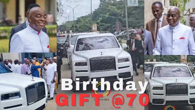 Video: Bishop David Oyedepo Gifted 2 Rolls Royce for his 70th birthday
