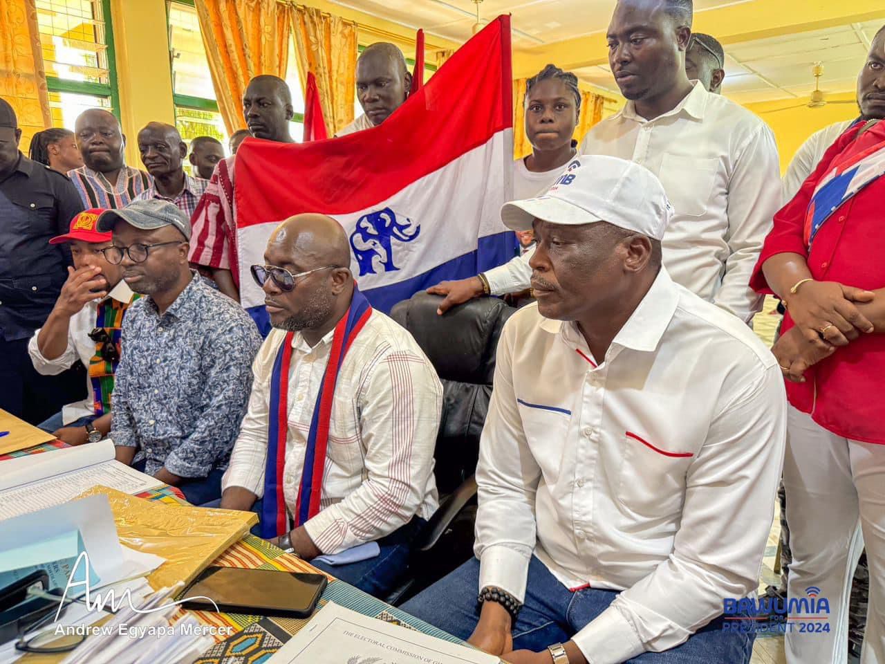 Egyapa Mercer files nomination forms to secure Sekondi parliamentary seat