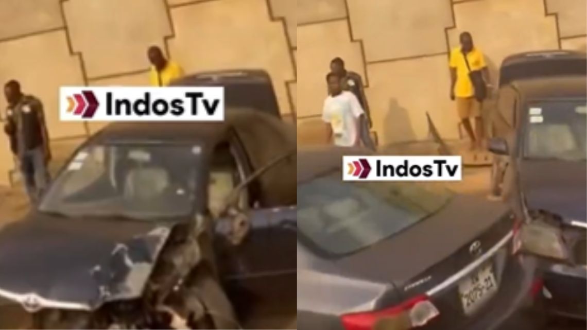 Video: 4 vehicles involved in accident on Legon-Okponglo stretch