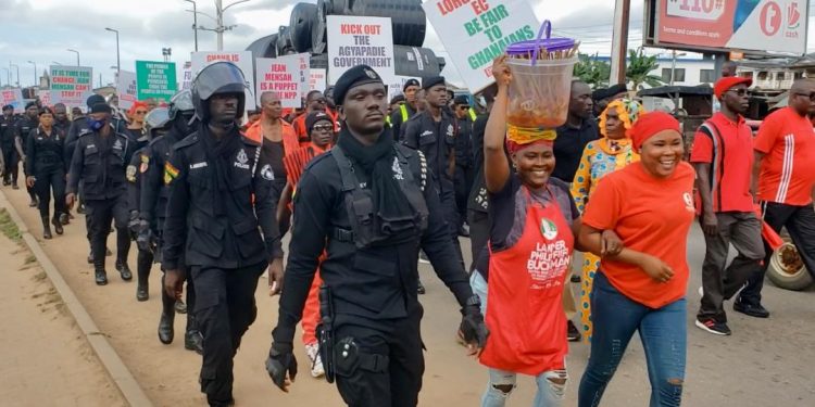 Police debunks reports of shooting during NDC protest in Kumasi