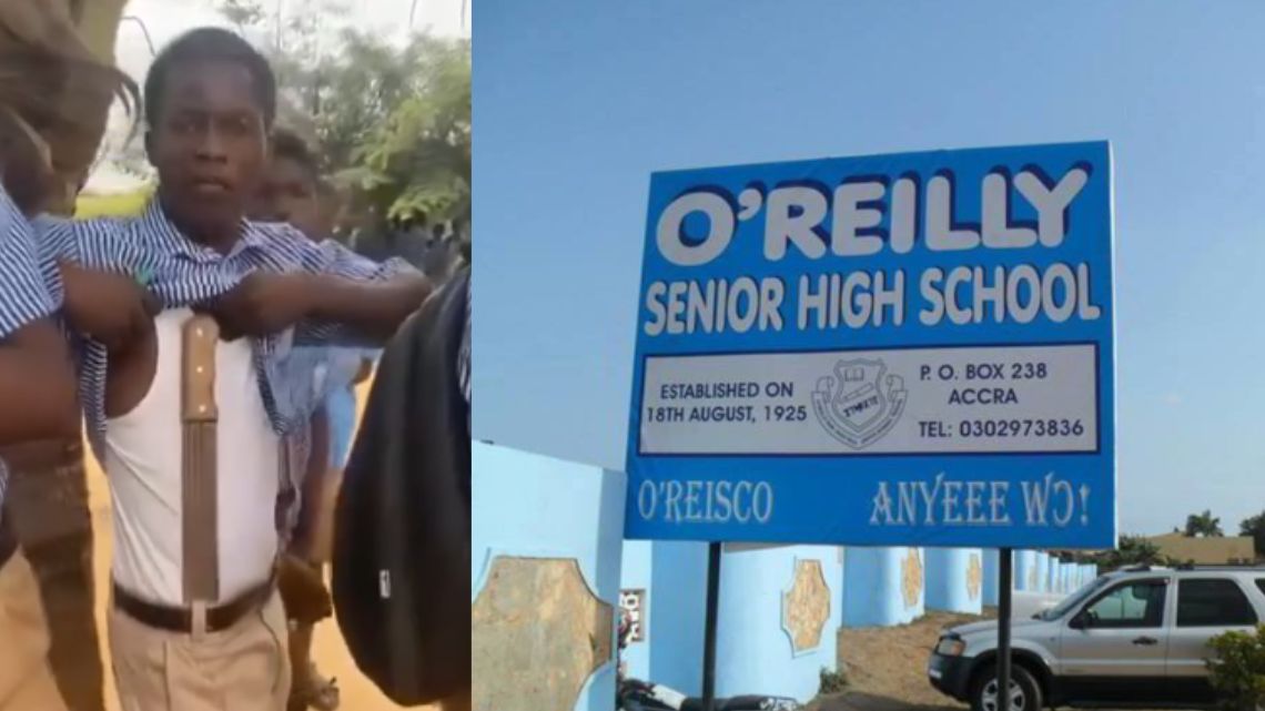 Video: O’Reilly SHS student brandishes a cutlass online amid murder case probe
