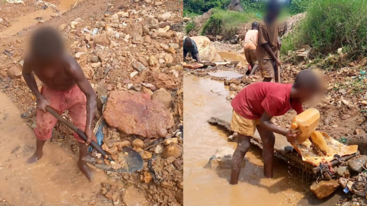School pupils on vacation allegedly engage in galamsey