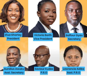 GBA now has two females as heads; a peek at Efua Ghartey and her newly elected executives