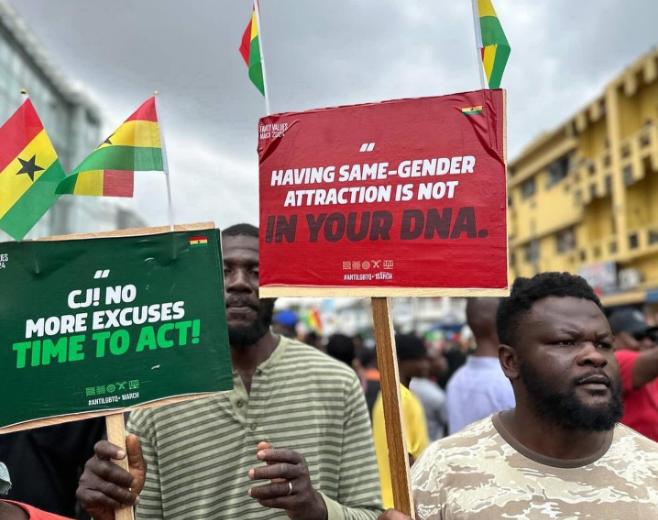 Anti-LGBTQ bill demo sees hundreds hit the street for expedited court case