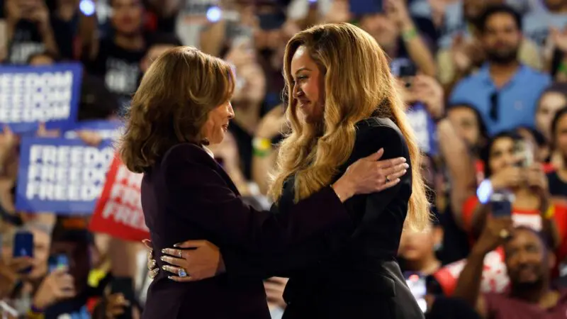 “I’m here as a mother” – Beyonce at Kamala Harris campaign
