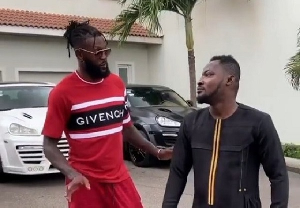 Adebayor reunites with Funny Face – Asamoah Gyan reveals in birthday wish to the comedian