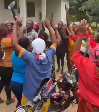 ‘Galamsyers’ protest against Organised Labour’s demo to check illegal mining
