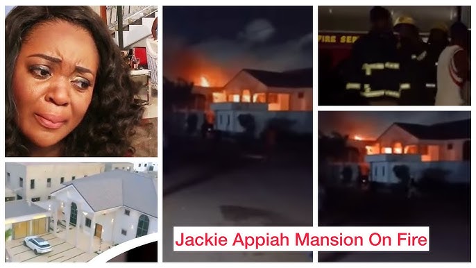 Jackie Appiah’s mansion at East Legon allegedly razed by fire
