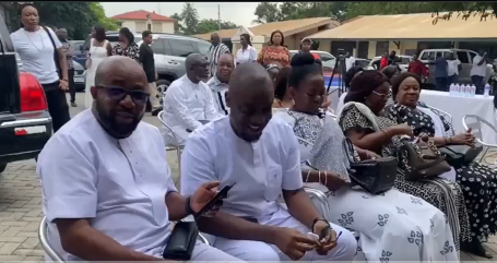 Cecilia Dapaah, JFK, Dumelo, others grace burial service of East Legon accident victim today