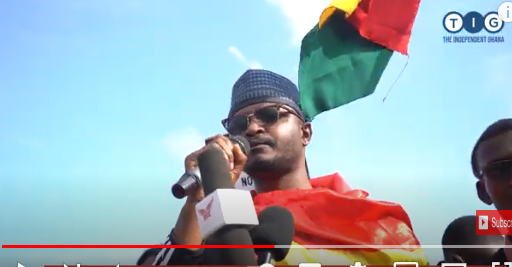 Video: Protestors boo at man campaigning for Alan at #StopGalamseyNow demo