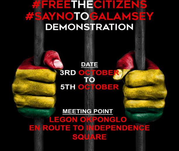 3-day galamsey demo by #FreeTheCitizens Movement to kick off Oct. 3