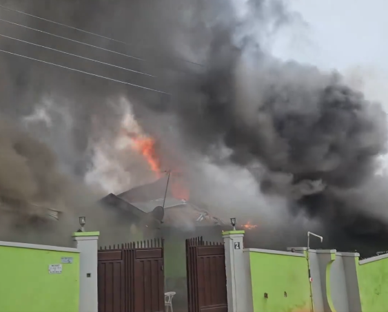 Fire destroys house at Kwadaso