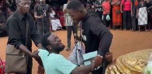 Uncontrollable tears as husband bids farewell to wife and two kids lost in Owabi River